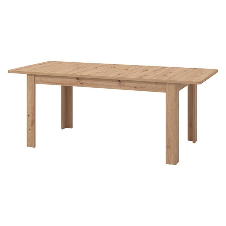 Tavolo Allungabile Marrone Rovere Nodi 8 Posti Allungabile 160x90.5x76.5h cm, - Colosimi