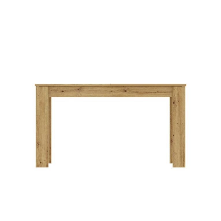 Tavolo Allungabile Marrone Rovere Nodi 8 Posti Allungabile 190x90x77h cm, Meccanismo Estensione Allunga Centrale - Dencio
