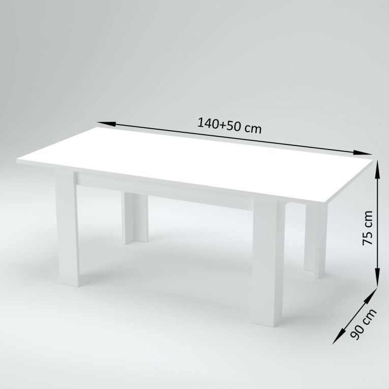 Tavolo allungabile Nanni, Consolle allungabile fino a 10 posti, Consolle estensibile 100% Made in Italy, cm 140-190x90h75, Ardesia