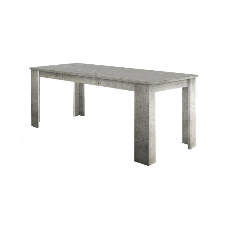 Tavolo allungabile Nanni, Consolle allungabile fino a 10 posti, Consolle estensibile 100% Made in Italy, cm 140-190x90h75, Marmo grigio