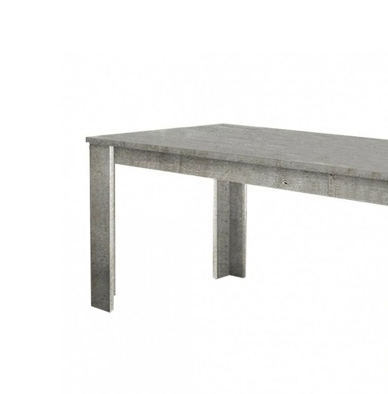 Tavolo allungabile Nanni, Consolle allungabile fino a 10 posti, Consolle estensibile 100% Made in Italy, cm 140-190x90h75, Marmo grigio