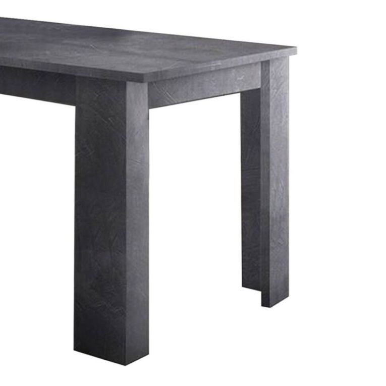 Tavolo allungabile Natan, Consolle allungabile fino a 12 posti, Consolle estensibile 100% Made in Italy, cm 160-210x90h75, Ardesia