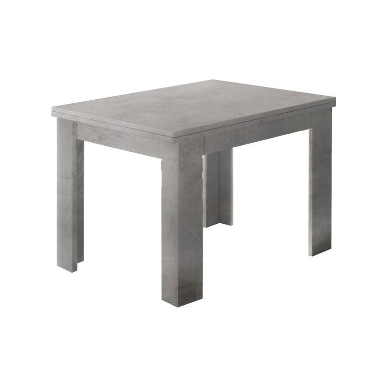 Tavolo allungabile Otto, Consolle ausiliare da cucina, Tavolo allungabile, 100% Made in Italy, cm 90x90h75, Grigio