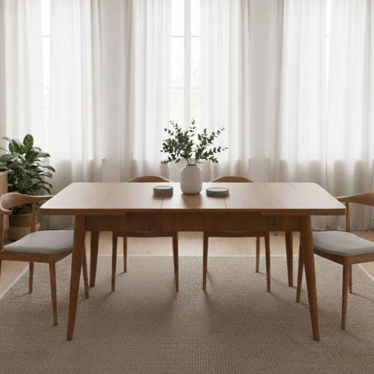 Tavolo allungabile vintage 6-8 posti 130x80cm noce - Dorotea