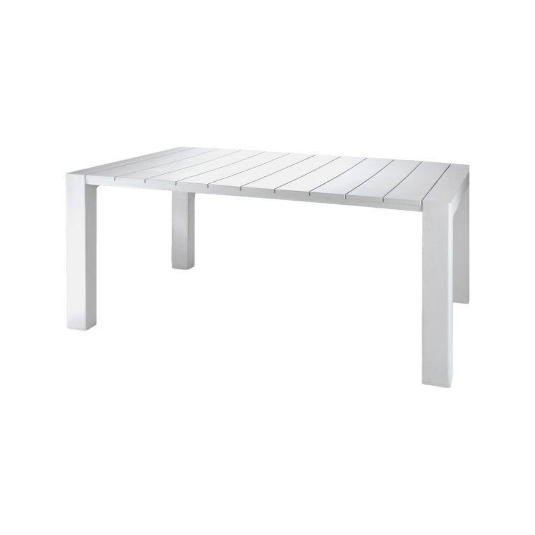 Tavolo da esterno 10 posti 160x98cm bianco - Magelang
