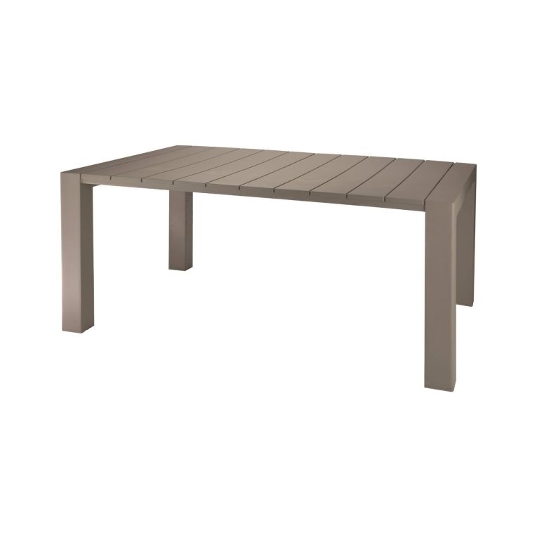 Tavolo da esterno 10 posti 160x98cm tortora - Magelang