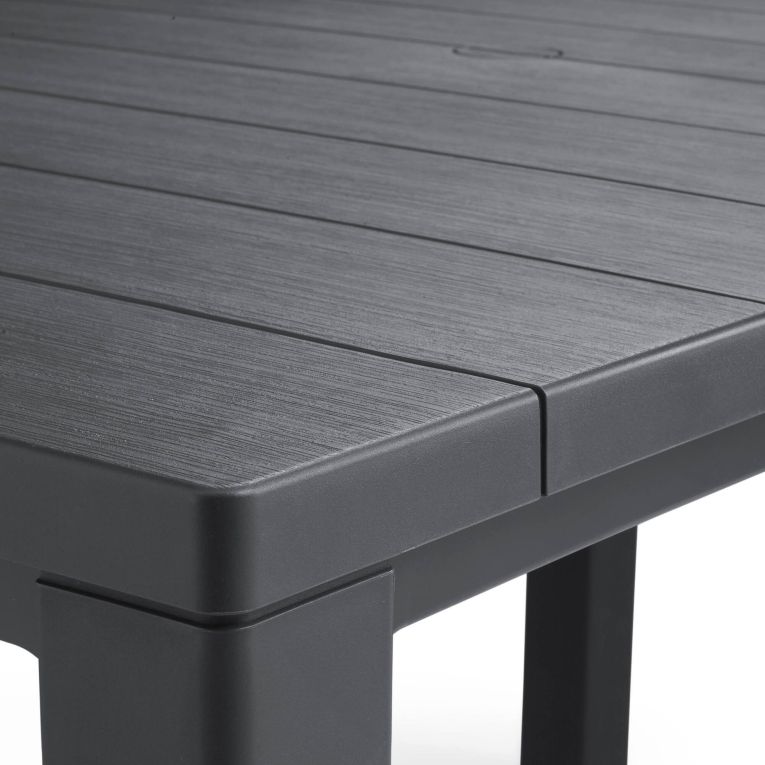 Tavolo da esterno 6 posti 147x90cm antracite - Listowel