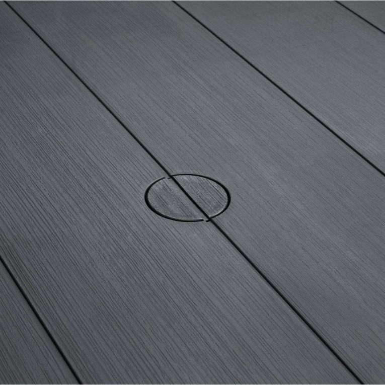 Tavolo da esterno 6 posti 147x90cm antracite - Listowel