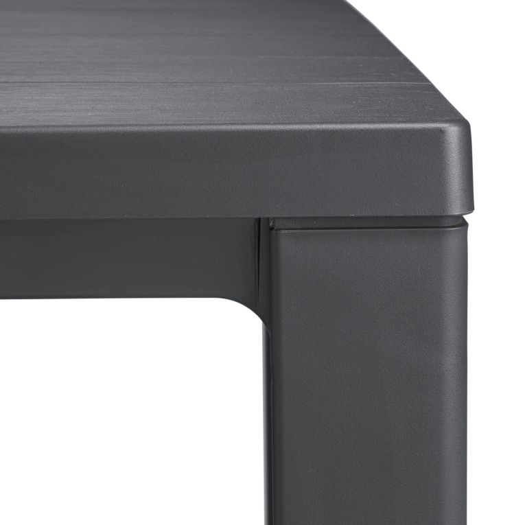 Tavolo da esterno 6 posti 147x90cm antracite - Listowel