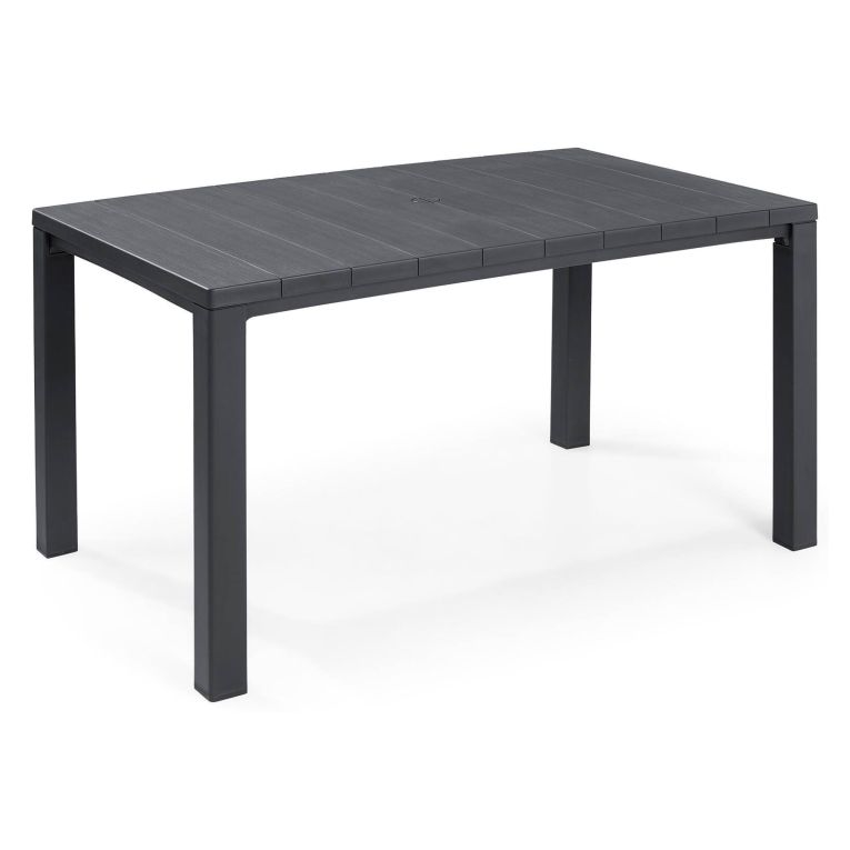 Tavolo da esterno 6 posti 147x90cm antracite - Listowel