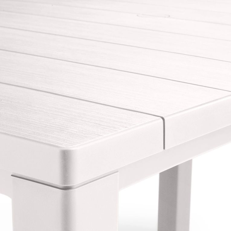 Tavolo da esterno 6 posti 147x90cm bianco - Listowel
