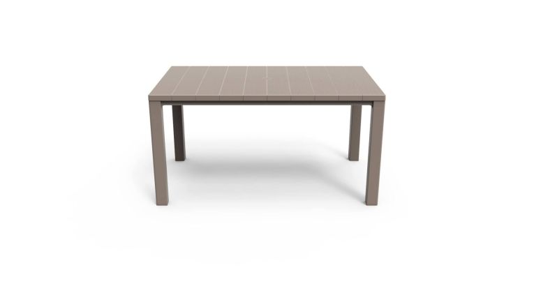 Tavolo da esterno 6 posti 147x90cm tortora - Listowel