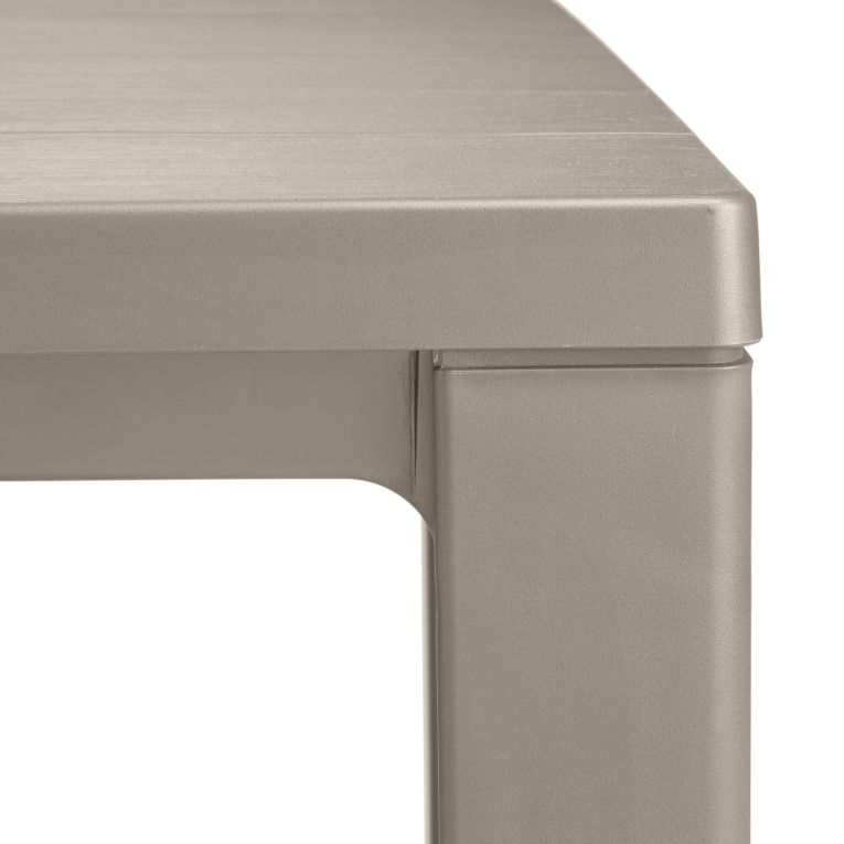 Tavolo da esterno 6 posti 147x90cm tortora - Listowel