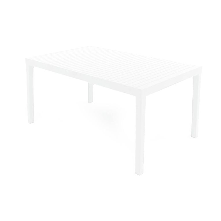 Tavolo da esterno 6 posti 150x90cm bianco - Askia