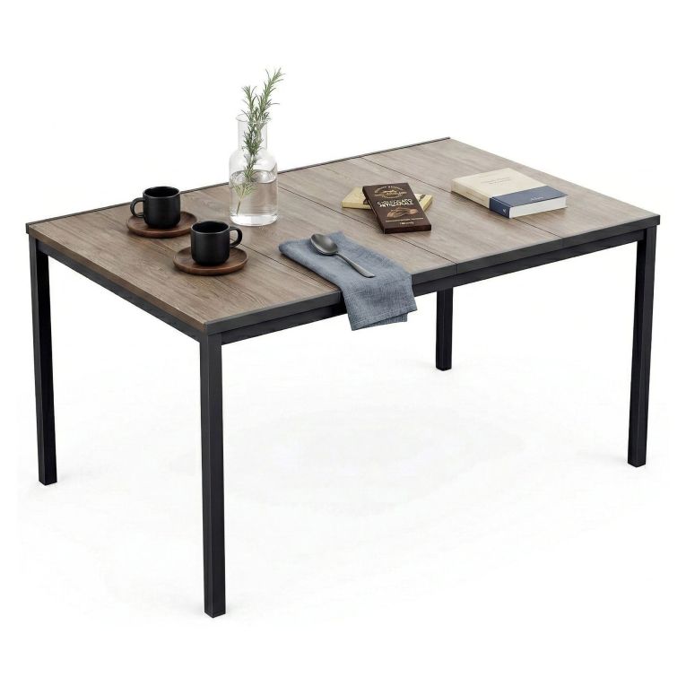 Tavolo da esterno 6 posti 159x95cm rovere e antracite - Sarnia