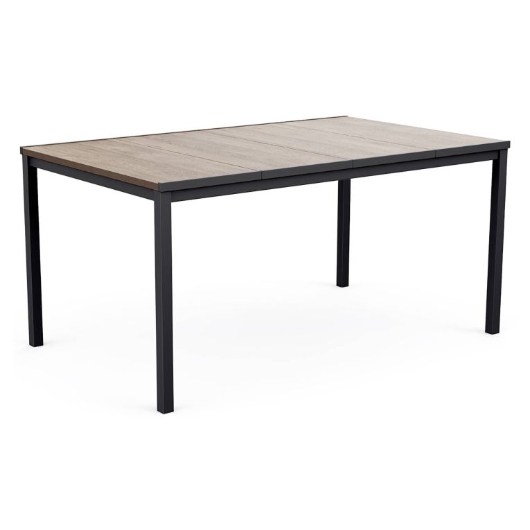 Tavolo da esterno 6 posti 159x95cm rovere e antracite - Sarnia