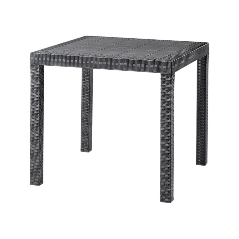 Tavolo da esterno 6 posti 80x80cm antracite - Acqua