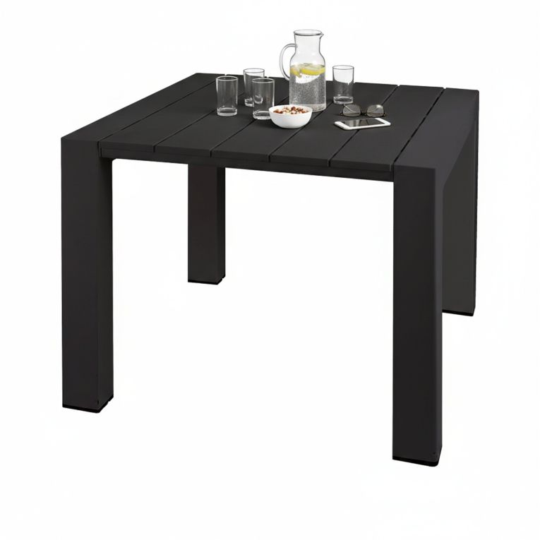 Tavolo da esterno 6 posti 90x98cm antracite - Malang