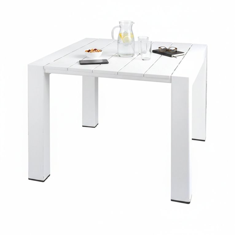 Tavolo da esterno 6 posti 90x98cm bianco - Malang