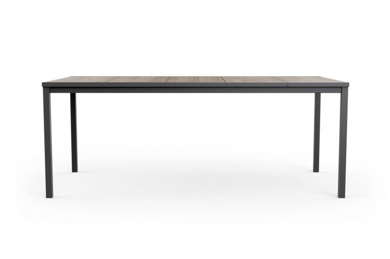 Tavolo da esterno 8 posti 200x95cm rovere e antracite - Sarnia