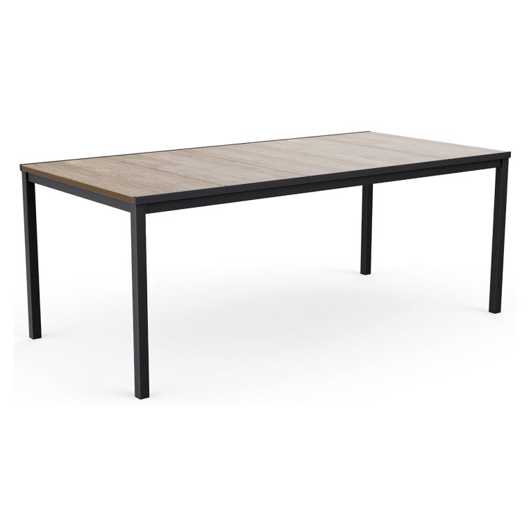 Tavolo da esterno 8 posti 200x95cm rovere e antracite - Sarnia