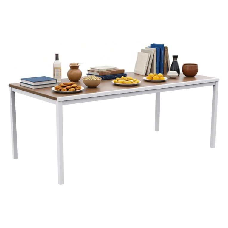 Tavolo da esterno 8 posti 200x95cm rovere e bianco - Sarnia