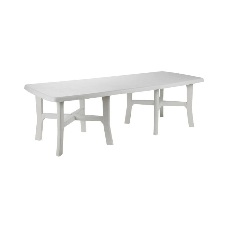 Tavolo da esterno Adonas, 160x90h72 cm, Bianco