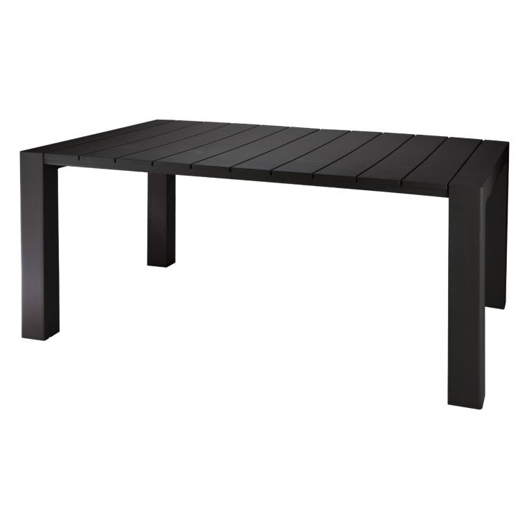 Tavolo da esterno allungabile 6-8 posti 90-160x98cm antracite - Langsa