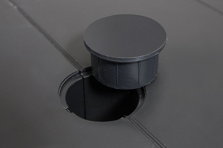 Tavolo da esterno allungabile 8-10 posti 160-220x90cm antracite - Anatre