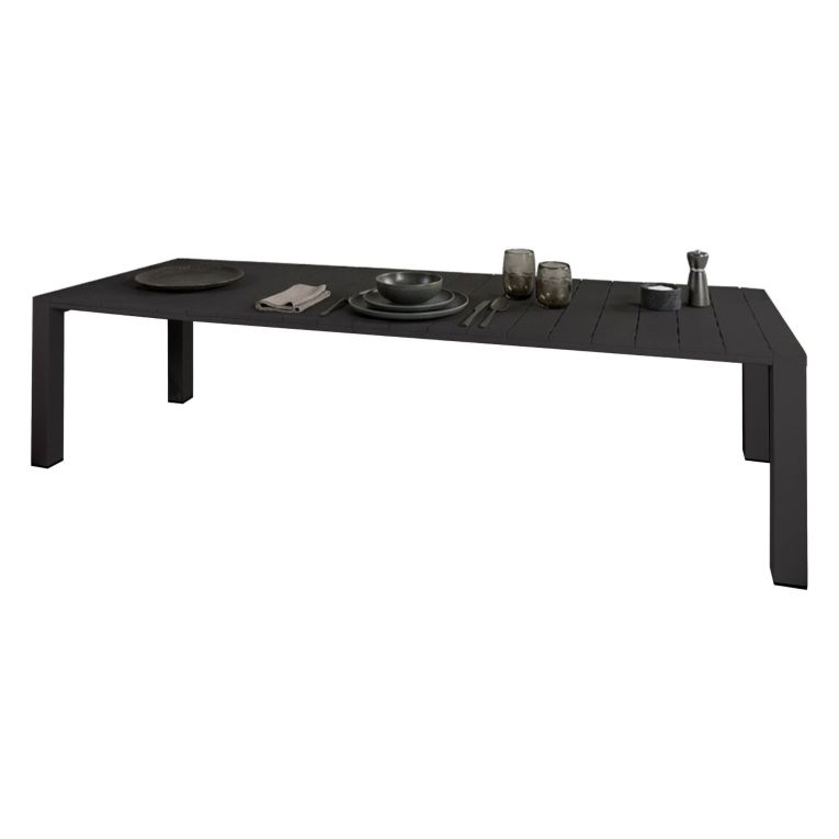 Tavolo da esterno allungabile 8-10 posti 160-230x98cm antracite - Lahat