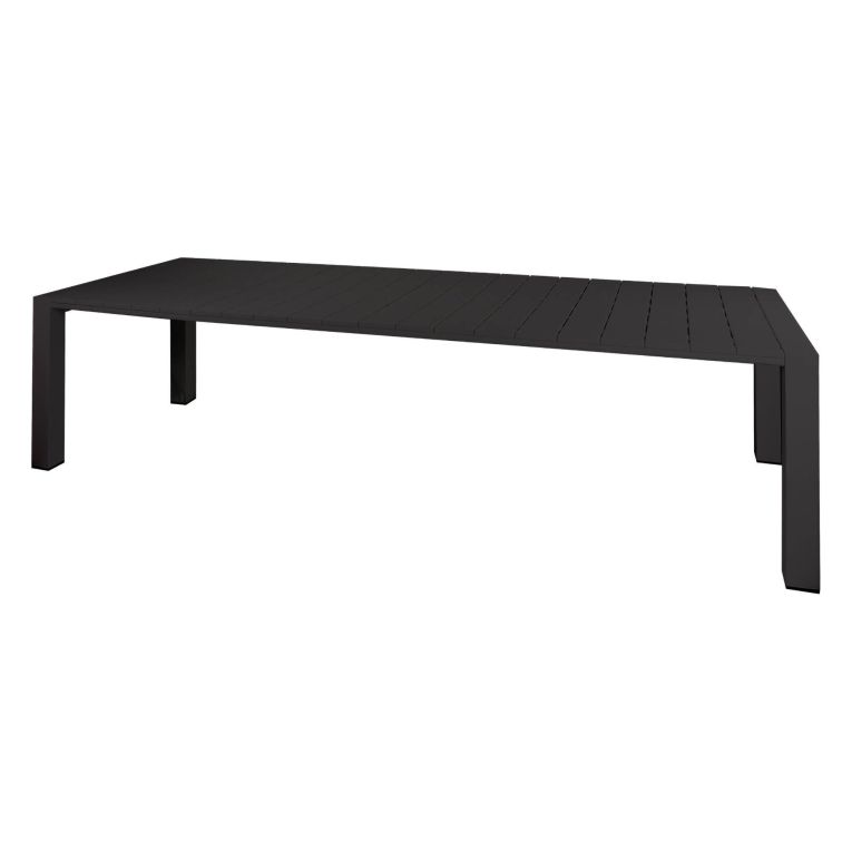 Tavolo da esterno allungabile 8-10 posti 160-230x98cm antracite - Lahat