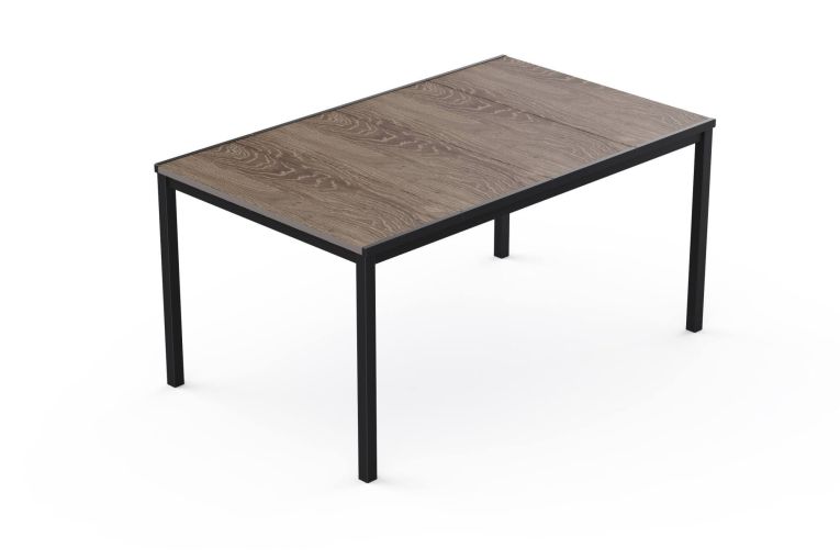 Tavolo da esterno Arbarei, Base per picnic, Piano da pranzo da giardino, Banco outdoor multiuso, 159x95 h75 cm, Rovere e Antracite