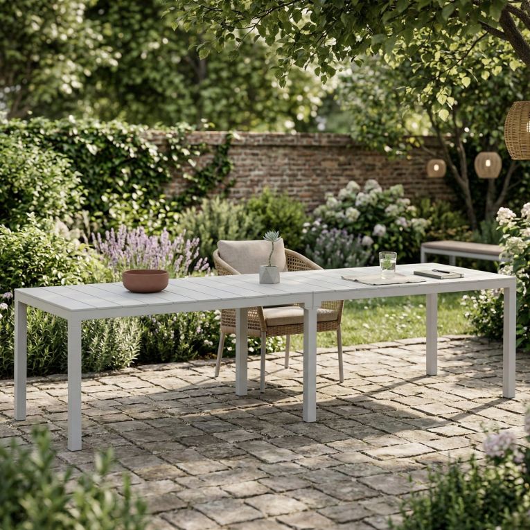 Tavolo da esterno Campana, 292x86 h74 cm, Grigio