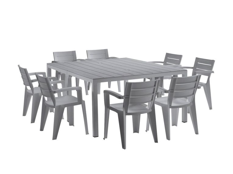Tavolo da esterno Campana, 292x86 h74 cm, Grigio