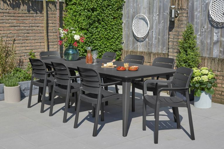 Tavolo da esterno Camrose, 235x98 h74 cm, Antracite
