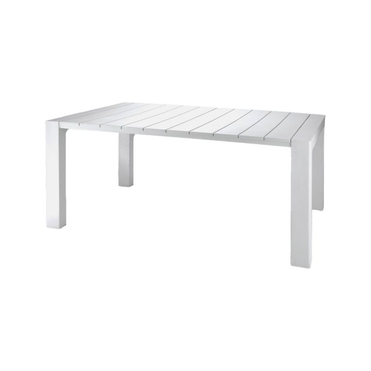 Tavolo da esterno Langsa, 98x75 h90 cm, Bianco