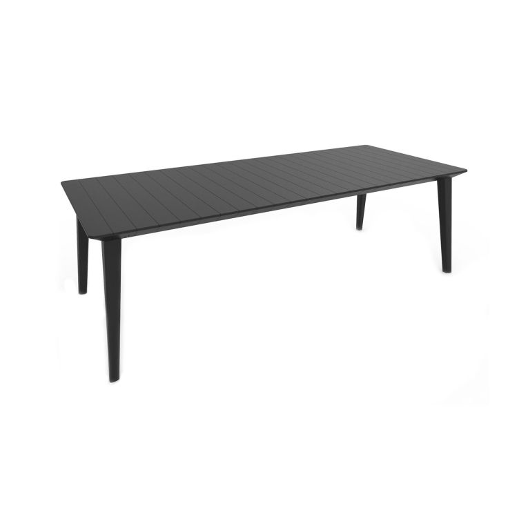 Tavolo da esterno Lezzeno, Base per picnic, Piano da pranzo da giardino, Banco outdoor multiuso, 235x98 h74 cm, Antracite