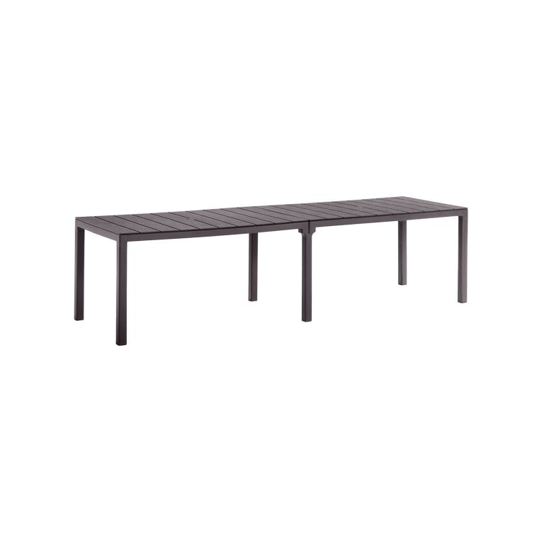 Tavolo da Esterno Marrone 12 Posti Meccanismo Estensione Multiposizione 292x86x74h cm, Impermeabile - Campana