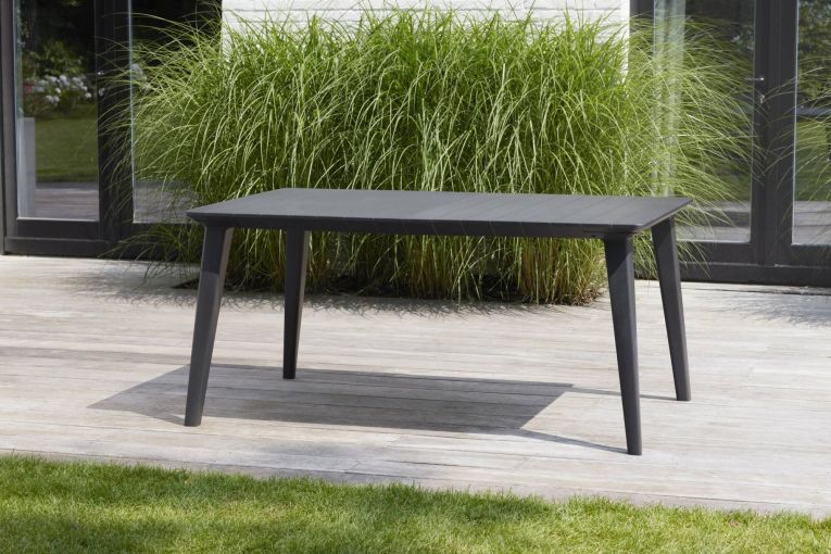 Tavolo da esterno Secondo, Base per picnic, Piano da pranzo da giardino, Banco outdoor multiuso, 157x98 h74 cm, Antracite