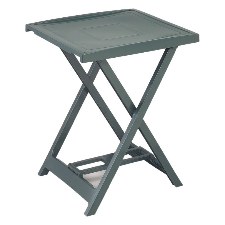 Tavolo da Esterno Verde 2 Posti Tavolo Tavolo da Esterno Fisso 60x47x65h cm, Lunghezza Massima 50 cm Made in Italy - Ohatchee