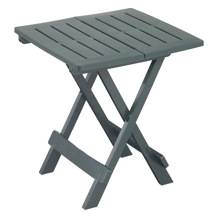 Tavolo da Esterno Verde 2 Posti Tavolo Tavolo da Esterno Pieghevole 44x44x50h cm, Lunghezza Massima 44 cm Made in Italy - Elpino