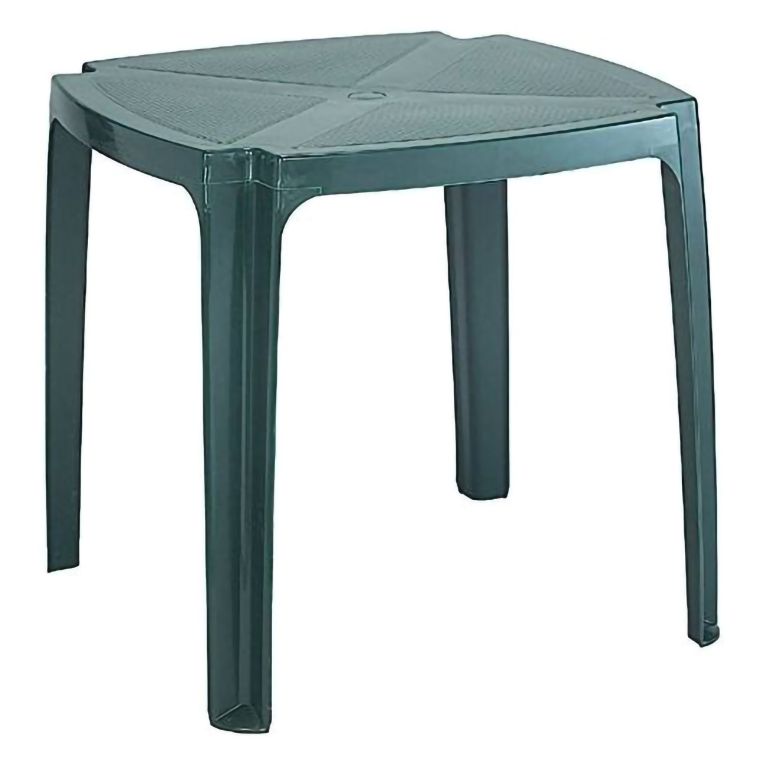 Tavolo da Esterno Verde 4 Posti Tavolo Tavolo da Esterno Fisso 75x75x72h cm, Lunghezza Massima 75 cm Made in Italy - Smithport