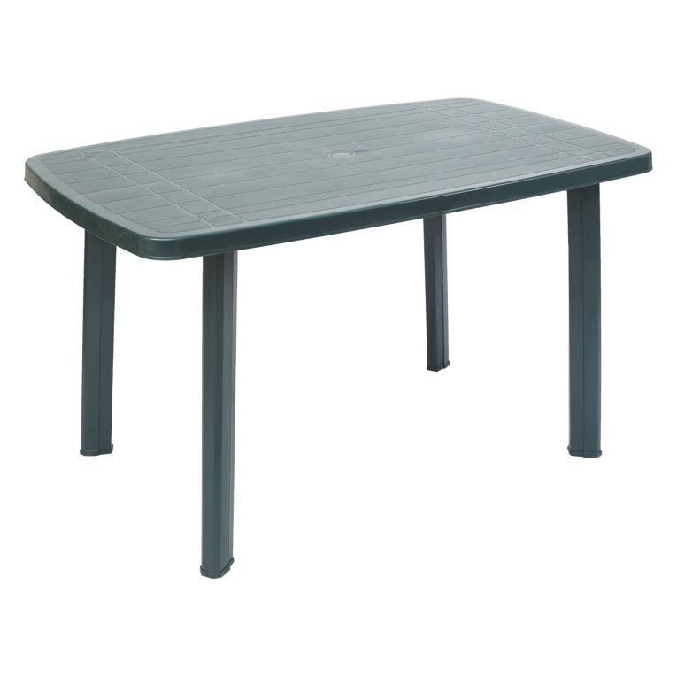 Tavolo da Esterno Verde 6 Posti Tavolo Tavolo da Esterno Fisso 137x85x72h cm, Lunghezza Massima 137 cm Made in Italy - Greggs