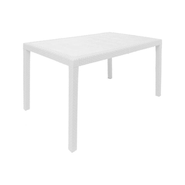 Tavolo da giardino 10 posti 150x90cm bianco - Ariana