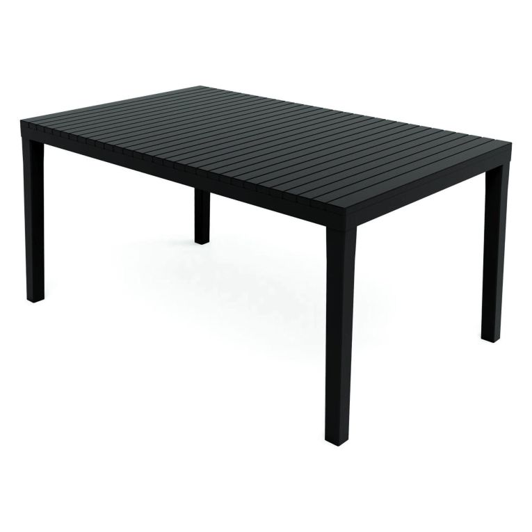 Tavolo da giardino 6 posti 150x90cm antracite - Askia