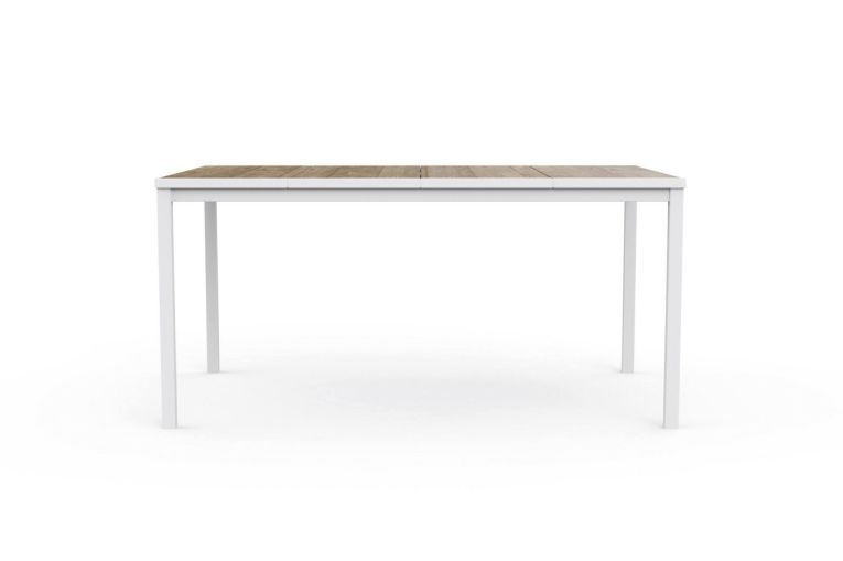 Tavolo da giardino 6 posti 159x95cm rovere e bianco - Sarnia