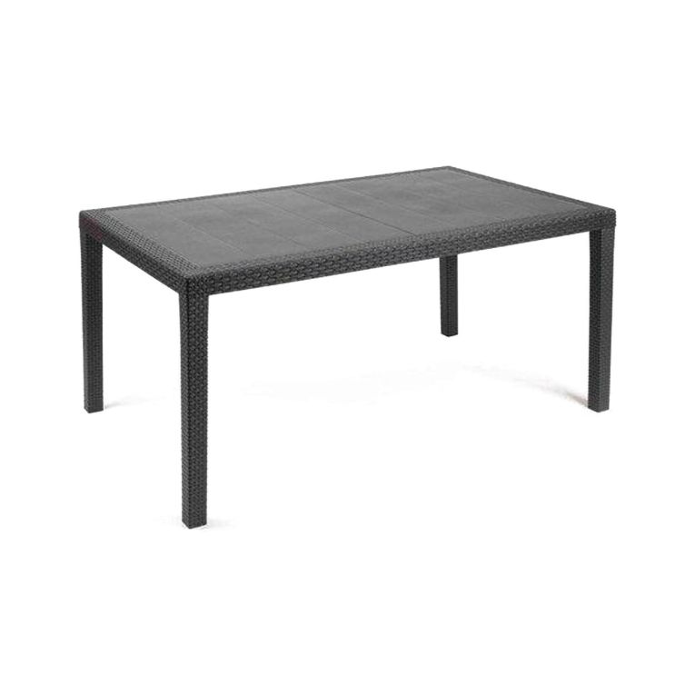 Tavolo da giardino 8 posti 138x78cm antracite - Arca