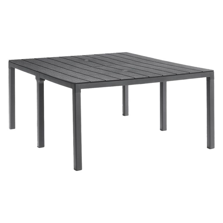 Tavolo da giardino allungabile 8-12 posti 146-292x86cm antracite - Campana