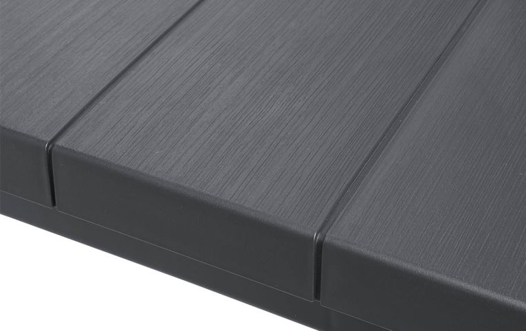 Tavolo da giardino allungabile 8-12 posti 147-294x90cm antracite - Brossard