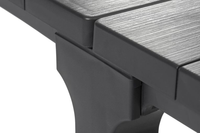 Tavolo da giardino allungabile 8-12 posti 147-294x90cm antracite - Brossard